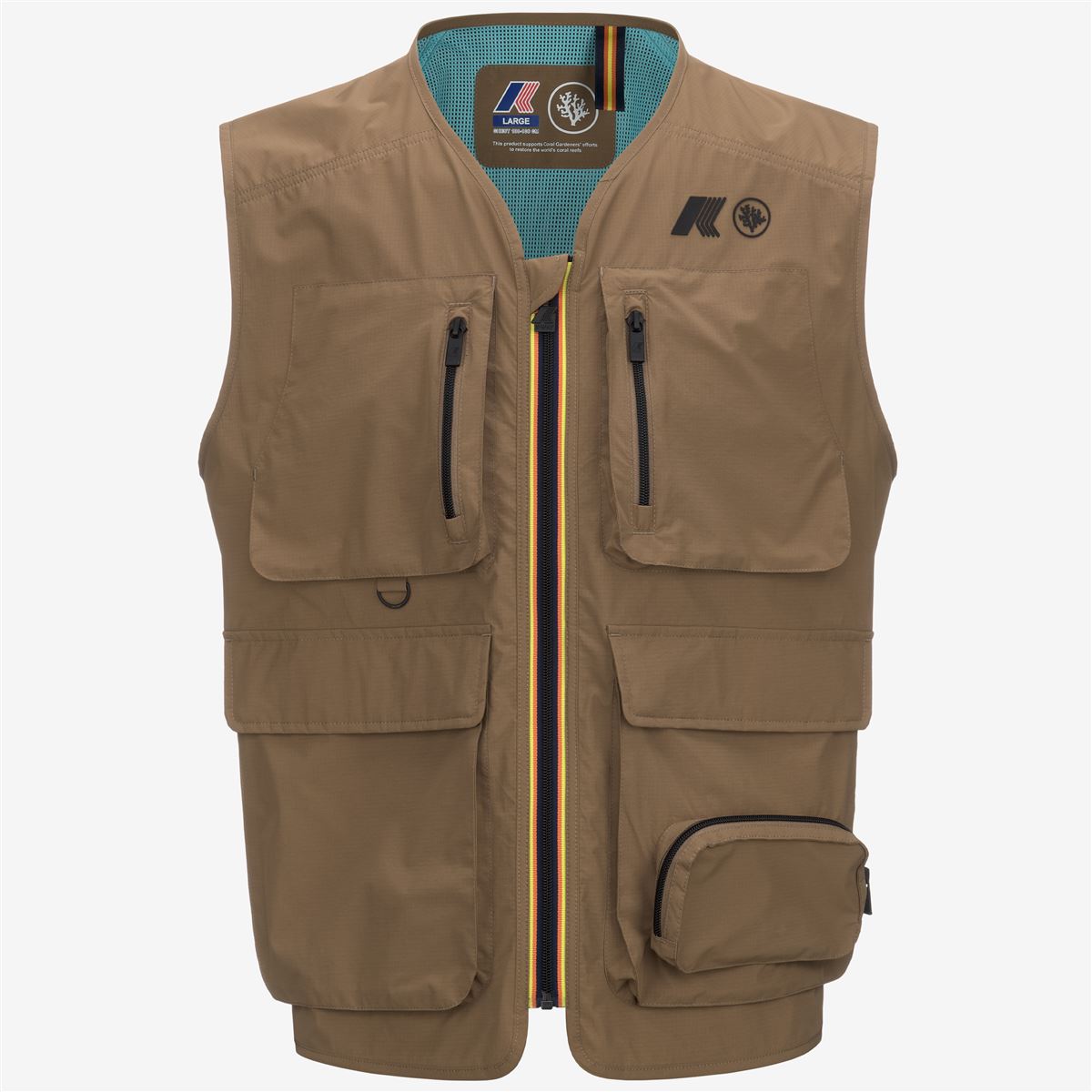 ALLOS CORAL GARDENERS - Jackets - Vest - UNISEX - BROWN CORDA